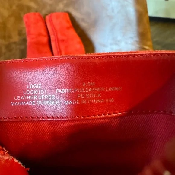 Steven By Steve Madden Red Suede Ankle Booties - Picture 5 of 7